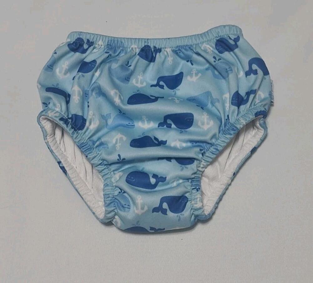 i play Baby Boys' Reusable Swim Diaper, Whales/Anchors 50+UPF 24 months 25-30lbs